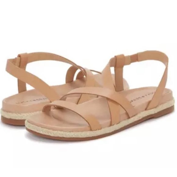 🆕️ New Lucky Brand Darli Slingback Sandal, Size 6.5 in Tan Leather - Picture 5 of 8